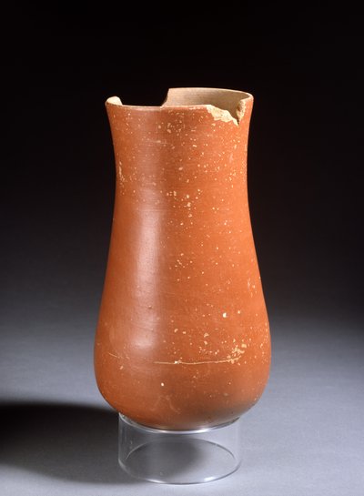 Rood geglazuurde pot, Nieuwe Rijk door Egyptian 18th Dynasty